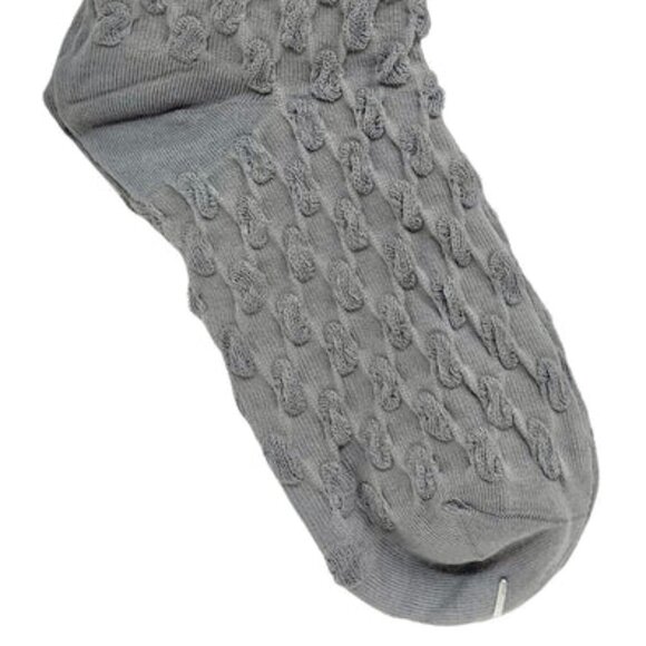 NWT Lida Bubble Texture Gray Crew Socks - Picture 3 of 9